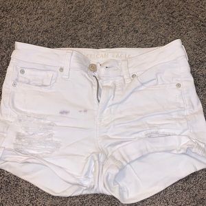 white jean shorts